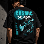 Cosmic Dragon Oversized Terry Tee
