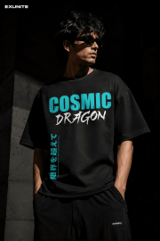 Cosmic Dragon Oversized Terry Tee - Image 2