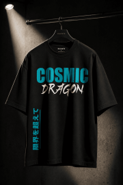 Cosmic Dragon Oversized Terry Tee - Image 4